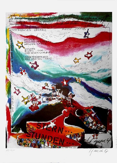 Stern Stunden 1987 Color Litho-Offset Edition: 100 Size: 50x70 cm 140,- Euro